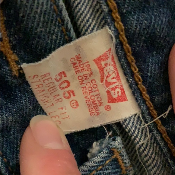 Levi’s Strauss 505 straight leg blue denim jeans - Picture 4 of 8